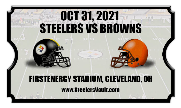 Pittsburgh Steelers vs Cleveland Browns Football Tickets | 10/31/21