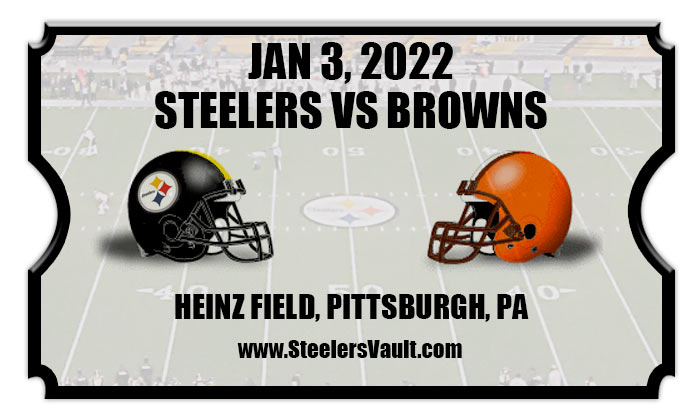 Pittsburgh Steelers vs Cleveland Browns Football Tickets | 01/03/22